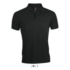Polo Sol's Prime. Czarne koszulki polo męskie SOL'S, m, bez wzorów, z bawełny, bez kołnierzyka, bez ramiączek. Za 135.00 zł.