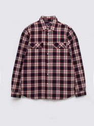 Koszula męska bawełniana w kratę czerwona Koliserson 603. Czerwone koszule męskie Big Star, l, z aplikacjami, z bawełny, bez kołnierzyka, bez ramiączek. Za 229.99 zł.