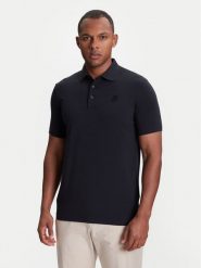 KARL LAGERFELD Polo 745750 553221 Granatowy Regular Fit. Niebieskie koszulki polo męskie KARL LAGERFELD, m, bez wzorów, z bawełny, bez kołnierzyka, bez ramiączek. Za 369.99 zł.