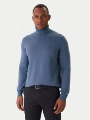 BOSS Sweter Akiro S 50527573 Niebieski Regular Fit. Niebieskie kardigany męskie Boss, m, bez wzorów, z bawełny, bez ramiączek. Za 579.99 zł.