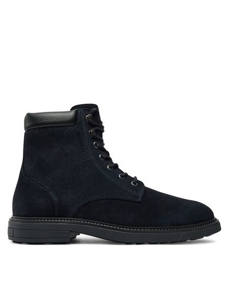 Tommy Hilfiger Kozaki Outdoor Suede FM0FM05193 Granatowy. Niebieskie buty zimowe męskie Tommy Hilfiger, bez wzorów, ze skóry, bez obcasa, bez zapięcia. Za 469.99 zł.