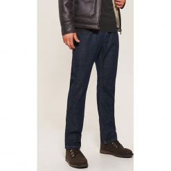 Jeansy regular classic - Granatowy. Niebieskie jeansy męskie House, z jeansu. Za 99.99 zł.