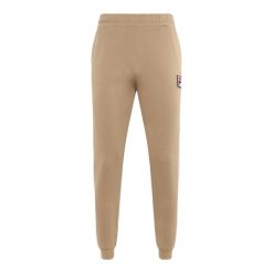 Spodnie męskie FILA Lincoln Track. Brązowe spodnie na co dzień męskie Fila, bez wzorów, z dresówki, casualowe. Za 189.99 zł.