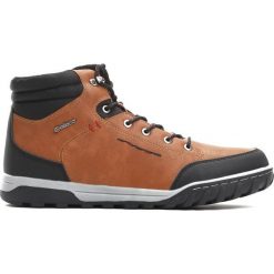 Brązowe Botki Official Trip. Brązowe sztyblety męskie marki Born2be, z materiału. Za 149.99 zł.
