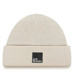 Czapka Jack Wolfskin. Brązowe czapki męskie Jack Wolfskin, na zimę, bez wzorów. Za 119.99 zł.