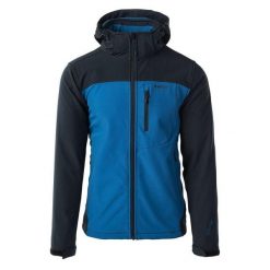 Męska Kurtka Soft Shell. Niebieskie kurtki męskie Hi-tec, m, bez wzorów, sportowe, bez ramiączek, bez kaptura. Za 263.99 zł.