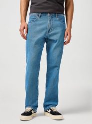 WRANGLER MĘSKIE SPODNIE JEANSOWE WRANGLER FRONTIER JUNGLE COOL 112362452. Jeansy męskie Wrangler, bez wzorów, z jeansu. Za 199.99 zł.
