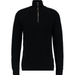GStar SUZAKI 1/2 ZIP KNIT L/S Sweter dark black. Czarne kardigany męskie marki G-Star, z bawełny. W wyprzedaży za 351.75 zł.
