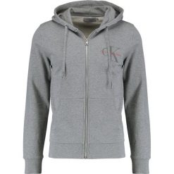 Calvin Klein Jeans HOMER ZIP THRU SLIM FIT Bluza rozpinana mid grey heather. Szare bluzy rozpinane męskie Calvin Klein Jeans, z bawełny. W wyprzedaży za 411.75 zł.