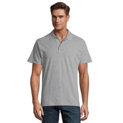 Męska Koszulka Polo Spring II Melange. Szare koszulki polo męskie SOL'S, m, bez wzorów, bez kołnierzyka, bez ramiączek. Za 84.99 zł.