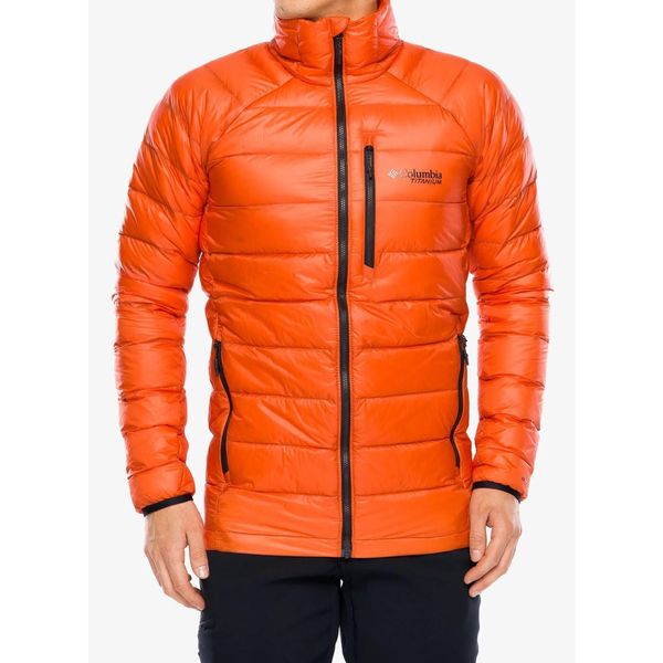 Kurtka puchowa Columbia Arctic Crest Down Jacket. Brązowe buty trekkingowe męskie Columbia, l, bez wzorów, z puchu, sportowe, bez ramiączek, bez kaptura. Za 840.99 zł.