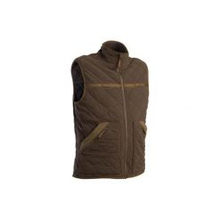 Kamizelka myśliwska Matelasse 500. Brązowe kamizelki męskie SOLOGNAC, xl, z materiału, bez kaptura. Za 99.99 zł.