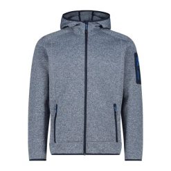 Bluza męska turystyczna CMP 3H60847N. Szare bluzy nierozpinane męskie CMP, l, bez wzorów, sportowe, bez ramiączek, bez kaptura. Za 249.99 zł.