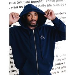 MANTO bluza z kapturem FIGHT COMPANY granatowa. Niebieskie bluzy nierozpinane męskie Manto, bez wzorów, bez ramiączek, z kapturem. Za 289.00 zł.