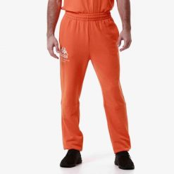 Autentyczne spodnie dresowe Kappa Giova. Brązowe spodnie dresowe męskie Kappa, bez wzorów, z dresówki. Za 266.00 zł.