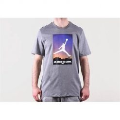 Koszulka sportowa męska Nike Air Jordan 23. Szare t-shirty sportowe męskie Nike, m, bez wzorów, sportowe, bez ramiączek. Za 227.00 zł.