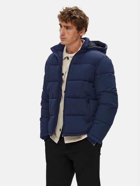 Selected Homme Kurtka zimowa Cooper 16089957 Granatowy Regular Fit. Niebieskie kurtki męskie Selected Homme, na zimę, m, bez wzorów, z syntetyku, bez ramiączek, bez kaptura. Za 299.99 zł.