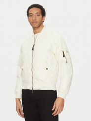 Guess Jeans Kurtka bomber M5RL81 WHAA2 Écru Regular Fit. Kurtki męskie Guess Jeans, l, z aplikacjami, z jeansu, bez ramiączek, bez kaptura. Za 349.99 zł.