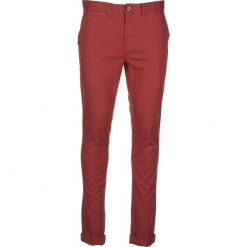 Spodnie chino - Skinny fit - w kolorze czerwonym. Czerwone eleganckie spodnie męskie Ben Sherman, z aplikacjami, z materiału. W wyprzedaży za 173.95 zł.