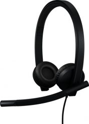 Słuchawki Logitech Logitech H570e Zestaw słuchawkowy Przewodowa Opaska na głowę Biuro/centrum telefoniczne USB Type-C Czarny. Czarne zestawy słuchawkowe LOGITECH. Za 292.99 zł.
