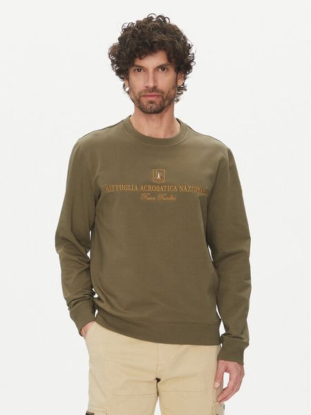 Aeronautica Militare Bluza 251FE2005F459 Khaki Regular Fit. Brązowe bluzy nierozpinane męskie Aeronautica Militare, m, bez wzorów, z bawełny, bez ramiączek, bez kaptura. Za 309.99 zł.