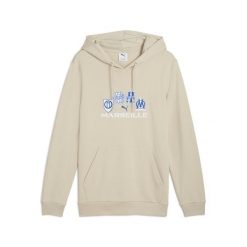 Bluza z kapturem OM. Brązowe bluzy z kapturem męskie Puma, bez wzorów, z kapturem. Za 318.00 zł.