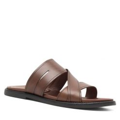 Klapki GINO ROSSI. Brązowe klapki i japonki męskie Gino Rossi, bez wzorów. Za 199.99 zł.