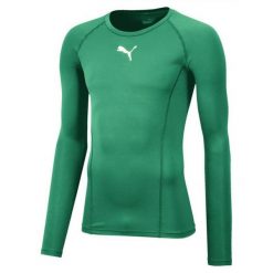 Koszulka męska Puma Liga Baselayer Tee LS. Białe bielizna termoaktywna męska Puma, m, bez wzorów, z poliesteru, bez ramiączek, do piłki nożnej. Za 138.95 zł.