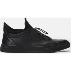 Czarne sneakersy męskie. Buty sportowe na co dzień męskie marki Kazar. Za 469.00 zł.