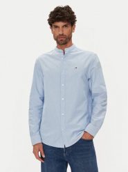 Tommy Jeans Koszula Essential DM0DM21690 Błękitny Regular Fit. Niebieskie koszule męskie Tommy Jeans, m, bez wzorów, z bawełny, bez kołnierzyka, bez ramiączek. Za 249.99 zł.