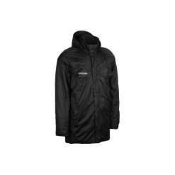 PARKA do rugby CLUB R500 Czarna. Czarne parki męskie OFFLOAD, l, bez wzorów, z materiału, bez kaptura. Za 269.99 zł.