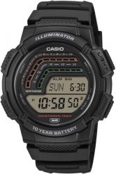 Zegarek męski Casio WS-1800-1AVEF czarny. Czarne zegarki męskie Casio. Za 199.00 zł.
