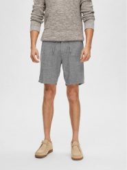 Selected Homme Szorty materiałowe Slhregular-Brody 16087638 Szary Regular Fit. Szare szorty męskie Selected Homme, bez wzorów, z bawełny. Za 189.99 zł.