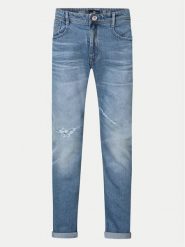 Petrol Industries Jeansy M-1040-DNM056 Niebieski Tapered Fit. Niebieskie jeansy męskie Petrol Industries, bez wzorów, z bawełny. Za 229.99 zł.