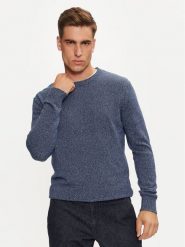 United Colors Of Benetton Sweter 1235U1N67 Niebieski Regular Fit. Niebieskie kardigany męskie United Colors Of Benetton, m, bez wzorów, z syntetyku, bez ramiączek. Za 229.99 zł.