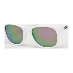 Vans - Okulary. Białe okulary przeciwsłoneczne męskie Vans, bez wzorów, z materiału, szklane, prostokątne. W wyprzedaży za 49.90 zł.
