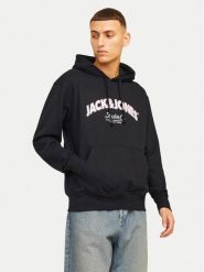 Jack & Jones Bluza Bronx 12262919 Czarny Regular Fit. Czarne bluzy nierozpinane męskie Jack & Jones, m, bez wzorów, z syntetyku, bez ramiączek, bez kaptura. Za 109.99 zł.