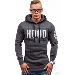 Męska bluza SILVESTER GRAFIT. Szare bluzy nierozpinane męskie Męska bluza SILVESTER GRAFIT, m, bez wzorów, bez ramiączek, bez kaptura. W wyprzedaży za 59.00 zł.
