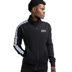 Bluza zapinana na zamek błyskawiczny Benlee Cuningham. Czarne bluzy rozpinane męskie BENLEE, m, bez wzorów, sportowe, bez ramiączek, bez kaptura. Za 244.50 zł.