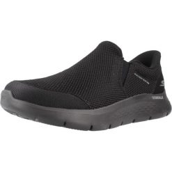 Buty SKECHERS GO WALK FLEX Czarny. Czarne buty trekkingowe męskie Skechers, bez wzorów, z tkaniny, bez zapięcia, trekkingowe, skechers sport. Za 382.48 zł.