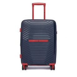 Walizka kabinowa Beverly Hills Polo Club. Niebieskie walizki męskie Beverly Hills Polo Club, bez wzorów. Za 299.99 zł.