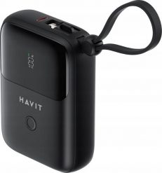 Powerbank Havit PB5215 10000mAh (czarny). Czarne powerbanki Havit. Za 89.93 zł.