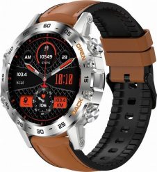 Smartwatch Gravity Zegarek męski SMARTWATCH GRAVITY ASTON GT9-8 srebrny/brązowy skórzano-gumowy. Brązowe zegarki męskie Gravity, z gumy, srebrne. Za 220.68 zł.