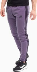 Adidas Spodnie męskie adidas Essentials Single Jersey Tapered Open Hem 3-Stripes fioletowe IJ8699 L. Fioletowe długie spodnie sportowe męskie ADIDAS, bez wzorów, z jersey. Za 162.45 zł.