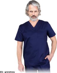 R.E.I.S. COMODO-J - Bluza ochronna z krótkim rękawem COMODO, męska, 52% bawełna, 45% poliester, 3% elastan gramatura 150 g/m2 M. Brązowe bluzy nierozpinane męskie R.E.I.S., m, bez wzorów, z bawełny, bez ramiączek, bez kaptura. Za 70.14 zł.