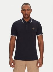 Napapijri Polo E-Macas NP0A4ID51761 Granatowy Regular Fit. Niebieskie koszulki polo męskie Napapijri, l, bez wzorów, z bawełny, bez kołnierzyka, bez ramiączek. Za 189.99 zł.