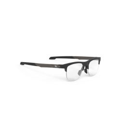 Okulary Rudy Project INKAS HALF RIM BLACK MATTE - DEMO LENS - B. Brązowe okulary przeciwsłoneczne męskie Rudy Project, bez wzorów, ze lnu, sportowe. Za 940.00 zł.